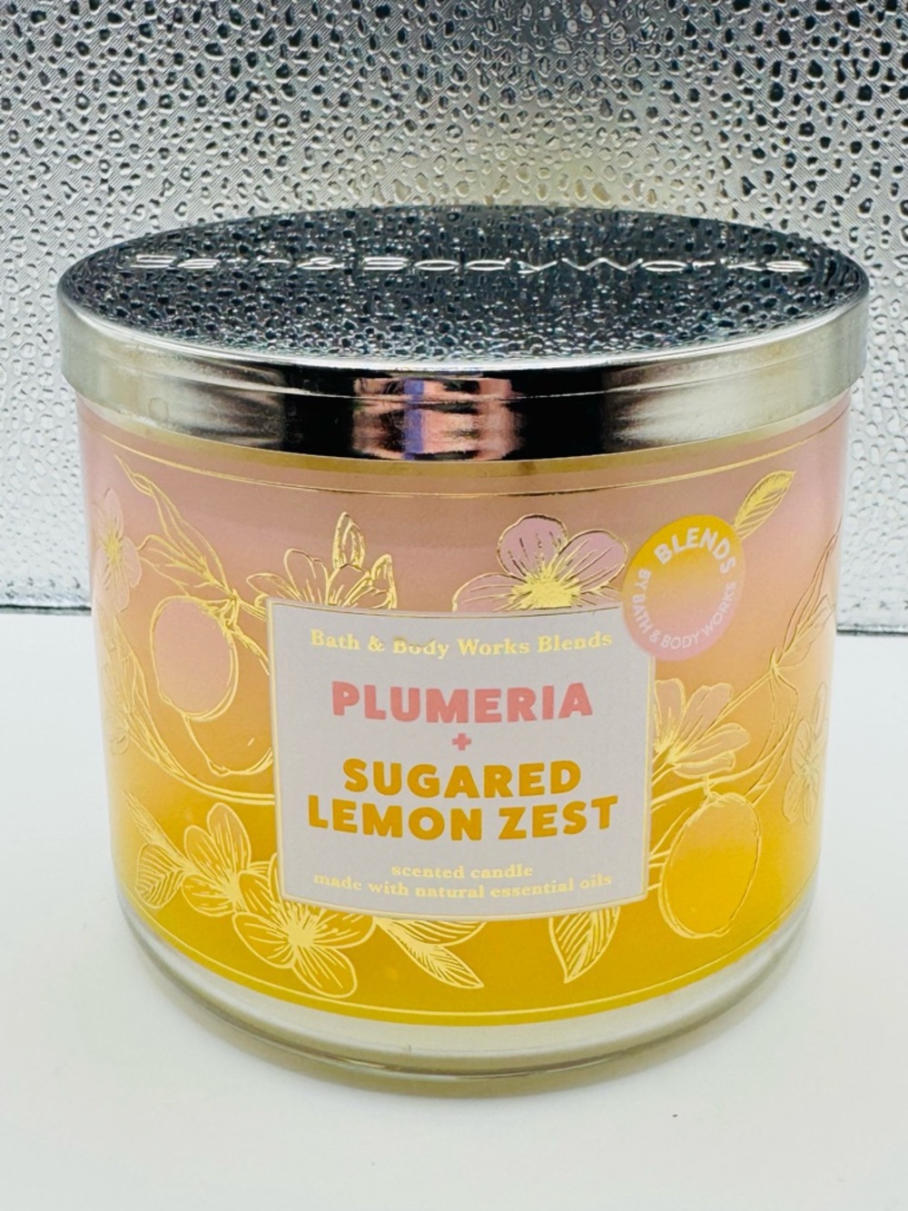 Bath & Body Works Plumeria + Sugared Lemon Zest 3 Wick Candle